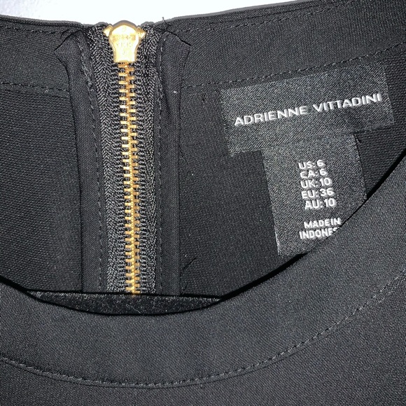 Adrienne Vittadini Midi Shift Dress Black Size 6 - Picture 5 of 8